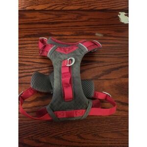 Kurgo Gray And Red Bread Box-ish dog harness Size Small